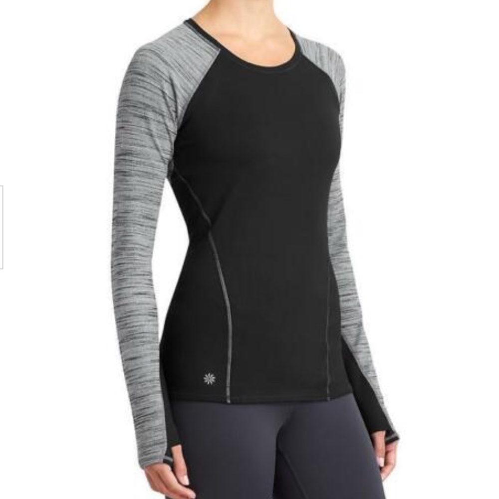 Athleta Running Wild Crew Neck Top
